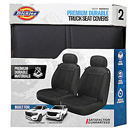 Houston 2 pc Black Truck Seat Cover