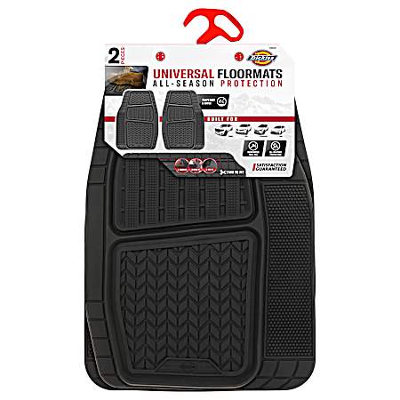 2 pc Dickies Durasport Front Floor Mats - Black