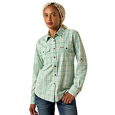 Women's Made Tough Button Front Long Sleeve Shirt