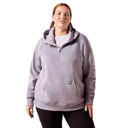 Women's Purple Ash/Thistle 1/2 Zip Hoodie