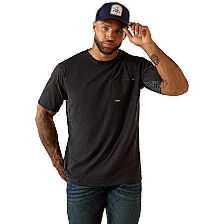 Women's Charcoal Heather Workman Brickyard Short Sleeve Shirt