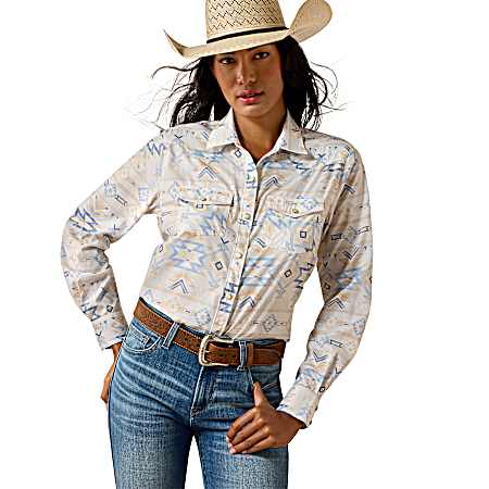 Women's Western Venttek Button Front Long Sleeve Shirt