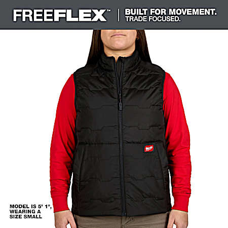 Women's FREEFLEX Black Lightweight Insulated Vest