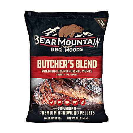 BBQ Woods 20-Lb Premium Hardwood Butchers Blend Pellets