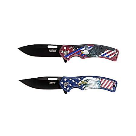 American Pie Folding Knife - 2 Pack