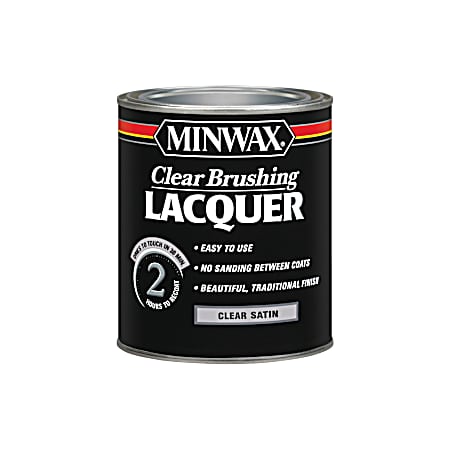 1 qt Clear Brushing Lacquer Satin Finish
