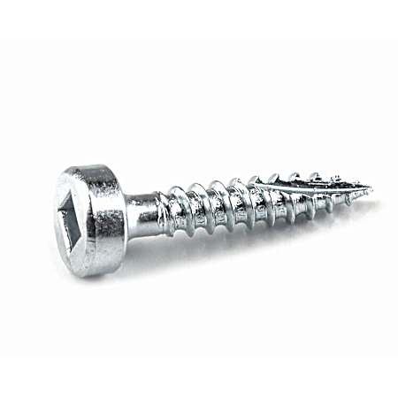 100 ct. Zinc Pocket-Hole Screws - 19mm / 0.75, #6 Fine-Thread, Pan Head