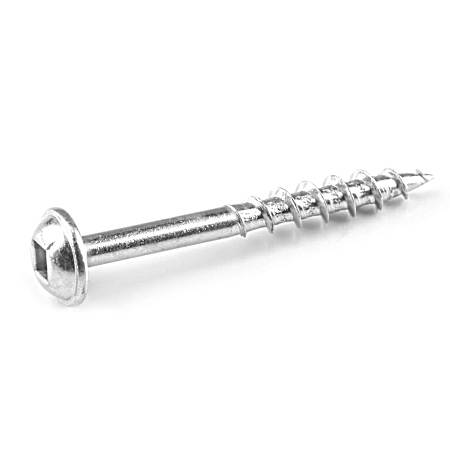 100 Ct. Zinc Pocket-Hole Screws - 38mm / 1.50'', #8 Coarse