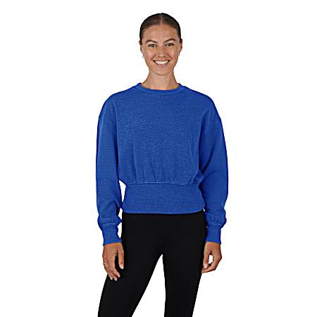 Women's Lux Fleece Stone Wash Long Sleeve Pullover