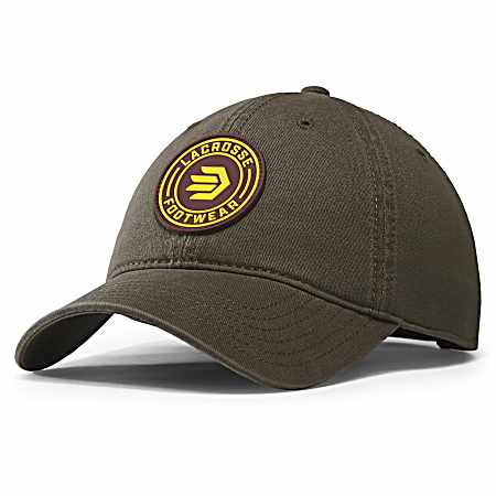 Men's Army Green Rubber Patch Cap