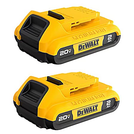 2 pk 20V Max 2.0A H Li-Ion Battery