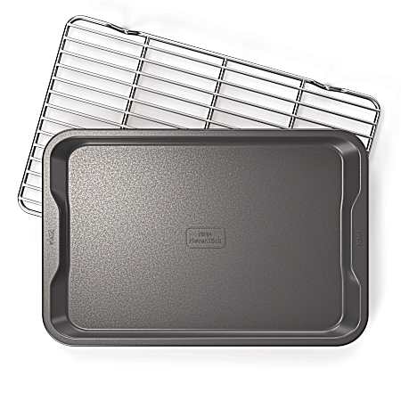 NeverStick Essential 10 in x 15 in Cookie Pan with Rack