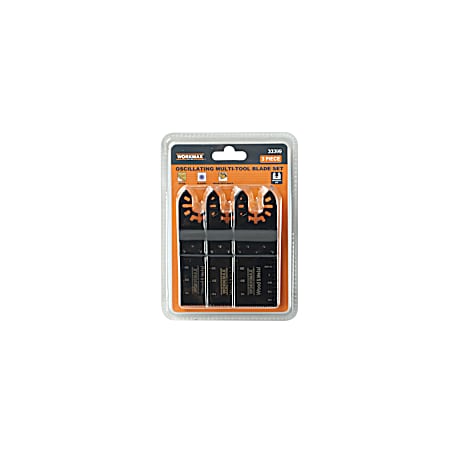 3 Pc. Oscillating Multi-Tool Saw Blade Set