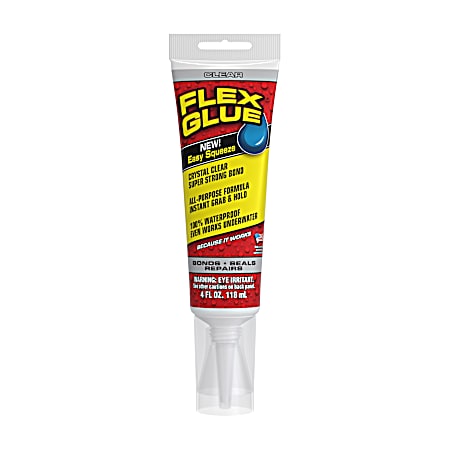4 oz Clear Rubberized Waterproof Adhesive
