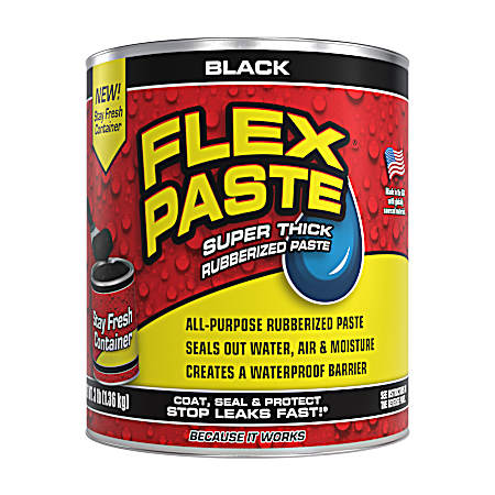 3 lb Tub Thick Black Rubber Paste