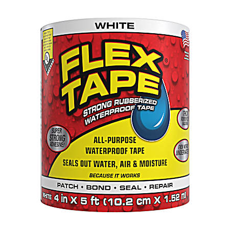 White Waterproof Rubberized Tape