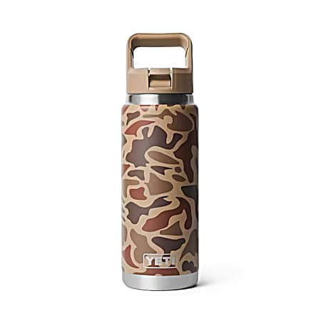 Rambler Straw Bottle Wetlands Camo - 26 Oz