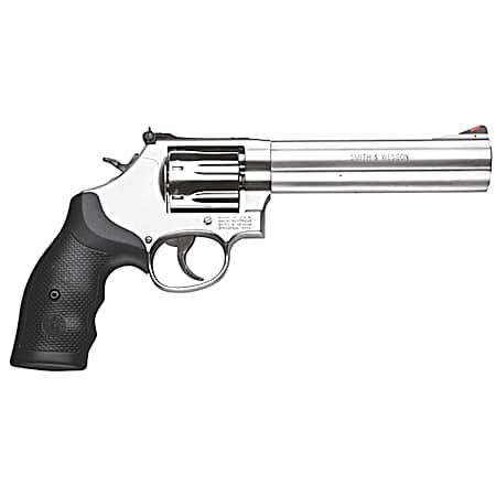 686 Plus Stainless/Black Double-Action Revolver