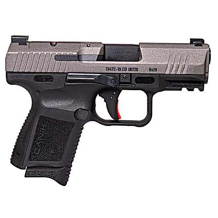 Gray/Black TP9 Elite Sub Compact 9mm Warren Sights Handgun