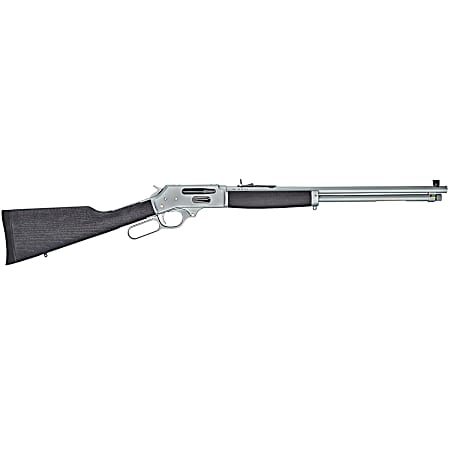 All-Weather Side Gate 30-30 Winchester Black/Silver Lever Action Rifle - 20 in