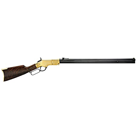 Henry H011 Original  Full Size 44-40 Win 13+1 24.50 Blued Octagon Barrel, Polished Brass Receiver, Fancy American Walnut Wood Stock, Brass Buttplate/Pad Right Hand