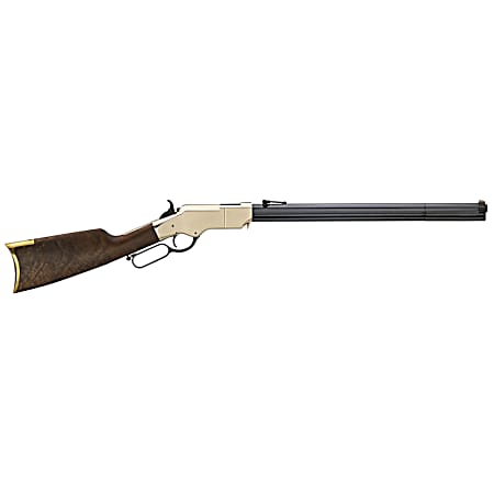 Henry H011R Original Rare Carbine Full Size 44-40 Win 10+1 20.50 Blued Octagon Barrel, Brass Polished Brass Receiver, Fancy American Walnut Wood Stock Right Hand