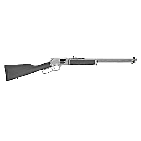 Henry H012GCAW Big Boy All Weather Side Gate Full Size 45 Colt (Long Colt) 10+1 20 Hard Chrome Plated Steel Barrel, Satin Hard Chrome Steel Receiver, Stained Hardwood Wood Stock Right Hand