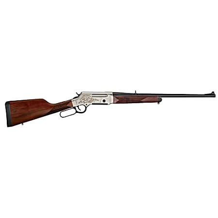 Henry H014D223 Long Ranger Deluxe Full Size 223 Rem/5.56x45mm NATO 5+1 20 Blued Steel Barrel, Engraved Nickel-Plated w/24K Gold Inlay Steel Receiver, American Walnut Stock Right Hand