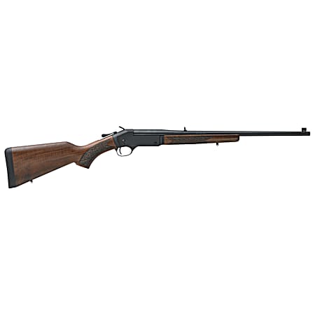 Henry H015243 Single Shot  243 Win Caliber with 1rd Capacity, 22 Barrel, Overall Blued Metal Finish & American Walnut Stock, Right Hand (Full Size)