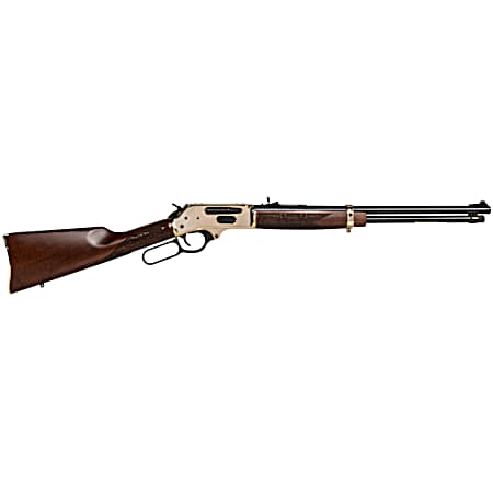 Henry H0243855 Side Gate  Full Size 38-55 Win 5+1 20 Blued Steel Barrel, Polished Brass Receiver, American Walnut Stock Right Hand