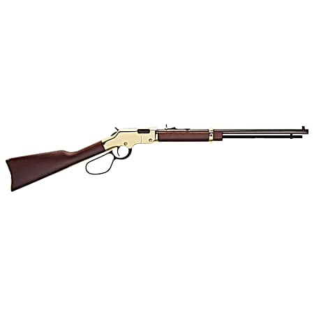 Henry H004ML Golden Boy Large Loop 22 WMR Caliber with 12+1 Capacity, 20.50 Blued Barrel, Brasslite Metal Finish & American Walnut Stock Right Hand (Full Size)