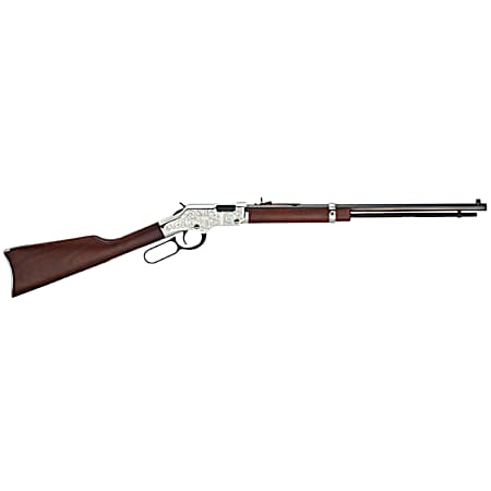 Henry H004SEM Silver Eagle  Full Size 22 WMR 12+1 20.50 Blued Octagon Barrel, Nickel-Plated Steel Receiver, American Walnut Stock Right Hand