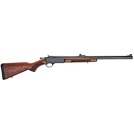 Henry H01512S Single Shot  12 Gauge with 24 Rifled Slug Barrel, 3 Chamber, 1rd Capacity, Blued Metal Finish & American Walnut Stock Right Hand (Full Size)