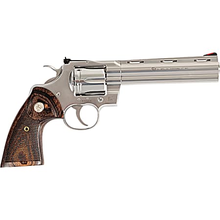 Python 357 Magnum DA 6 in. Barrel Stainless Walnut Revolver