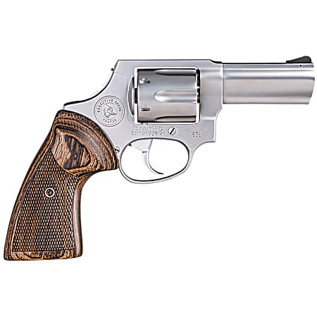 856 Executive Grade 38 Special +P Hand-Polished Satin Concealed Hammer 3 in. Revolver