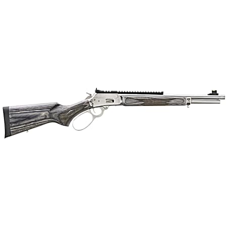 Marlin 70432 1894 SBL 44 Special/44 Rem Mag 8+1/9+1 16.10 Polished Stainless Threaded Barrel, Polished Stainless Picatinny Rail Receiver, Gray Fixed Laminate Stock