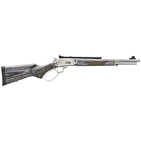 Marlin 70433 1894 SBL 357 Mag 8+1 16.10 Stainless Polished Threaded Barrel& Picatinny Rail Receiver, Fixed Gray Laminate Stock