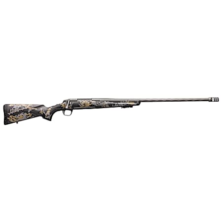 Browning 035541299 X-Bolt Mountain Pro Long Range 6.8 Western 3+1 26 MB Fluted Tungsten Gray Cerakote Accent Graphic Black Carbon Fiber Stock Right Hand (Full Size)