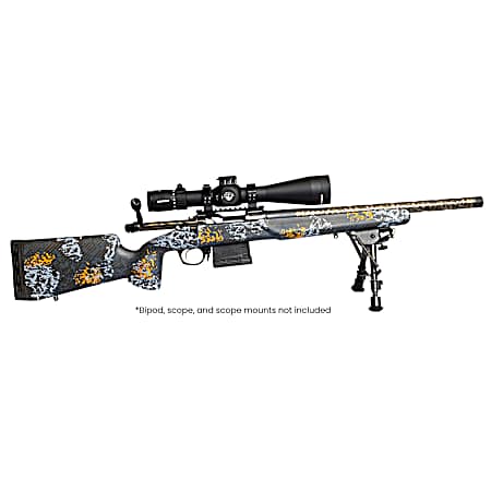 Horizon Firearms RF010A221814C18 Venatic Carbon 22 Creedmoor 18 Fluted Threaded Barrel, Drilled & Tapped Receiver, Arca Rail Forend, Iota EKO Carbon Fiber Stock