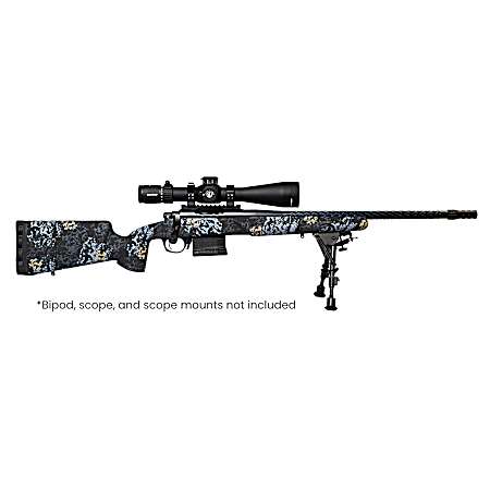 Horizon Firearms RF017S132214T19 Vandal Prime 6 Creedmoor 22 Black Spiral Fluted Threaded Barrel, Drilled & Tapped Receiver, Textured Iota EKO Carbon Fiber Stock