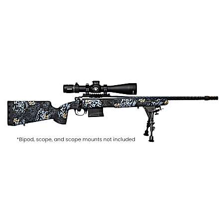 Horizon Firearms RF017S392214T19 Vandal Prime 7MM PRC 22 Black Spiral Fluted Threaded Barrel, Drilled & Tapped Receiver, Textured Iota EKO Carbon Fiber Stock
