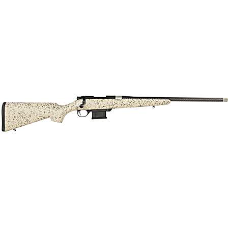 Howa HCE6ARCTAN 1500 Carbon Elevate 6mm ARC 22 Carbon Fiber Wrapped Threaded Barrel, Black Drilled & Tapped Steel Receiver, Fixed Stocky's Tan w/Black Webbing Synthetic Stock, Right Hand