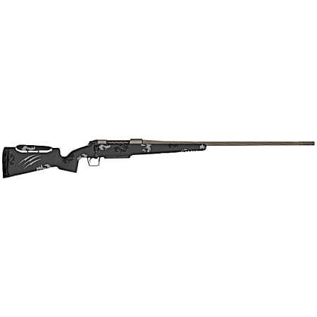 Fierce Firearms FRXP7MMBC20TP Twisted Rival XP 7mm BC 20 Tungsten Cerakote Fluted Threaded Barrel, Drilled & Tapped Stainless Steel Receiver, LR Negative Comb Phantom Camo Carbon Fiber Stock