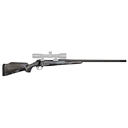 Fierce Firearms LRCTR300WINBBOV4 CT Rival LR 300 Win Mag 3+1 24 Carbon Fiber C3 Carbon Fiber Barrel Black Cerakote Titanium Blackout Camo Fixed Fierce Tech C3 Stock Right Hand