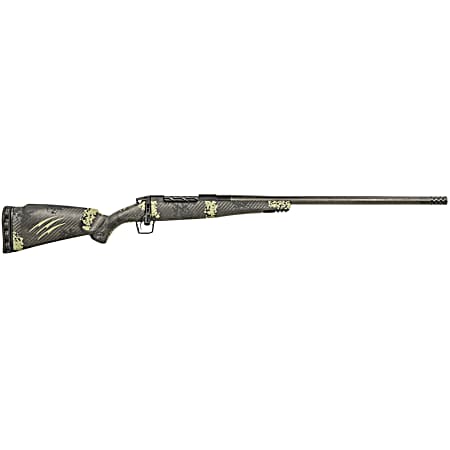 Fierce Firearms ROG300PRC22BF Carbon Rogue  Full Size 300 PRC 3+1 22 Carbon Fiber Hand Lapped/Match Grade Threaded Barrel, Black Cerakote Steel Receiver, Forest Camo Fierce Rogue Carbon Fiber Stock
