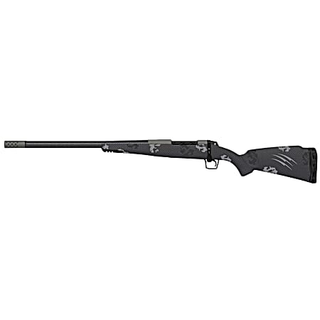 Fierce Firearms ROG7PRC22GPLH Carbon Rogue Full Size 7mm PRC 3+1 22 Carbon Fiber Threaded Barrel, Glacier Cerakote Steel Drilled & Tapped Receiver, Phantom Camo Fixed Carbon Fiber Stock, Left Hand