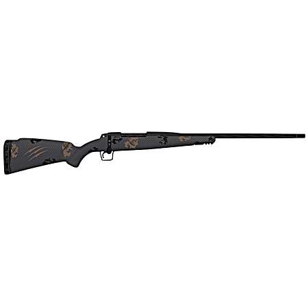 Fierce Firearms TWROG300PRC22BT Twisted Rogue 300 PRC 22 Armour Lube Black Steel Threaded Barrel, Drilled & Tapped Steel Receiver, LR Negative Comb Trophy Camo Carbon Fiber Stock