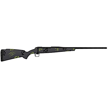 Fierce Firearms TWROG300WIN20BF Twisted Rogue 300 Win 20 Armour Lube Black Fluted Threaded Barrel, Drilled & Tapped Steel Receiver, LR Negative Comb Forest Camo Carbon Fiber Stock