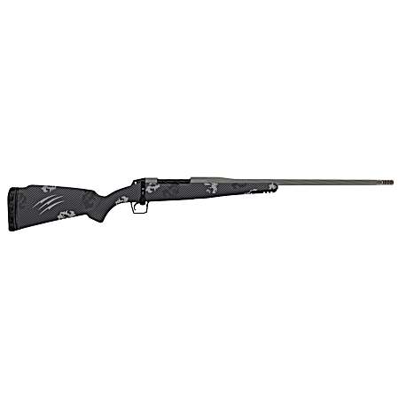 Fierce Firearms TWROG300WIN20GP Twisted Rogue 300 Win 20 Tungsten Cerakote Fluted Threaded Barrel, Drilled & Tapped Steel Receiver, LR Negative Comb Phantom Camo Carbon Fiber Stock