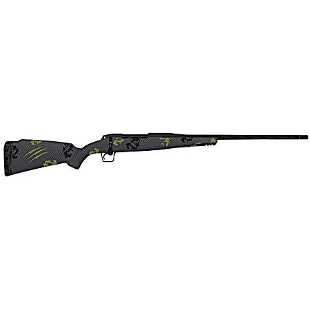 Fierce Firearms TWROG300WIN24BF Twisted Rogue 300 Win 24 Armour Lube Black Steel Threaded Barrel, Drilled & Tapped Steel Receiver, LR Negative Comb Forest Camo Carbon Fiber Stock